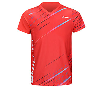Child sports shirt "Stripes" - red - AAYV090-3