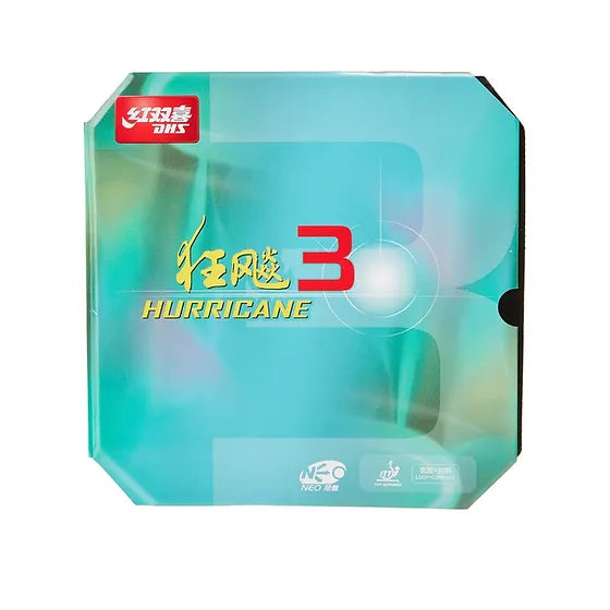 DHS NEO Hurricane 3 Soft 37 2,1mm Belag Schwarz - DXDP007-5