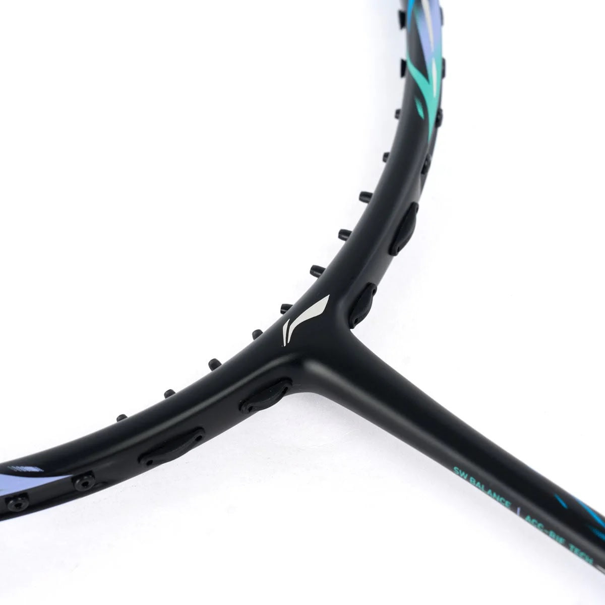 Badmintonschläger HalberTec 7000 (4U) G6 türkis/lila - unbespannt - AYPW015-46
