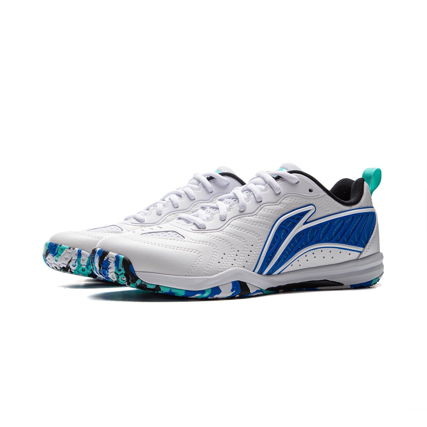 Tischtennis Schuh Hawk Eye 3.0  - weiß/blau - APPV003-3