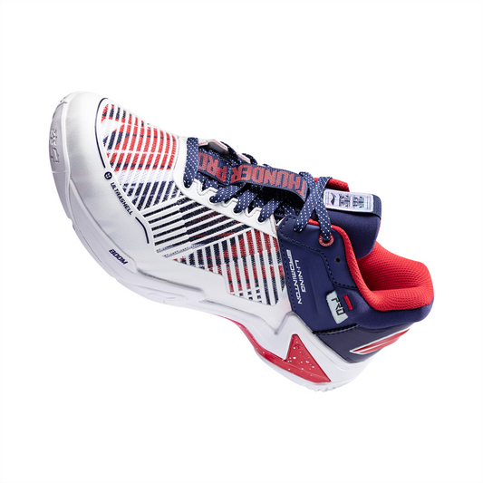 Unisex Badmintonschuh Donner Pro weiß/blau - AYAT009-3