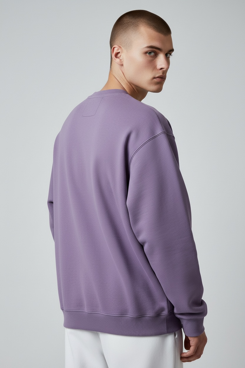 Unisex Skateboard Casual Sweater "LN FIRE" lila - AWDT949-2