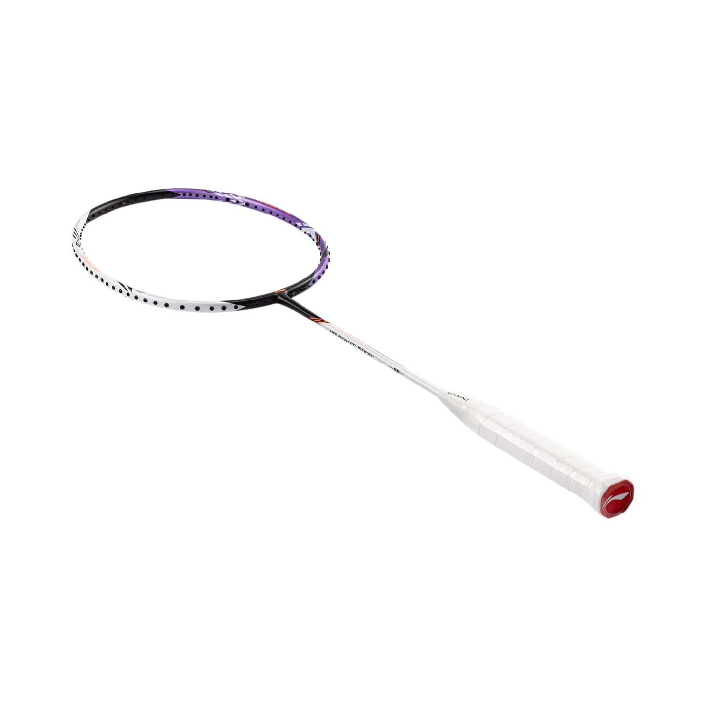 Badmintonschläger HalberTec 1000 (4U) schwarz/lila - bespannt  - AYPV021-40