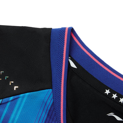 Tischtennis China National-Team Wettkampftrikot 2025 schwarz - AAYV075-1