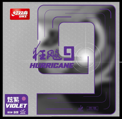 DHS Hurricane 9 2,15mm Mittel 38 Belag Violet - DXDS026-1