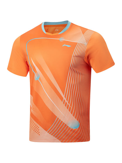 Tischtennis Unisex Zone Wettkampftrikot - orange - AAYW013-3