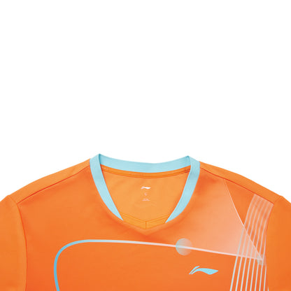 Tischtennis Unisex Zone Wettkampftrikot - orange - AAYW013-3