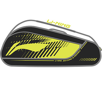 Badminton Schlägertasche 6in1 "Storm"  schwarz/gelb - ABLV029-1