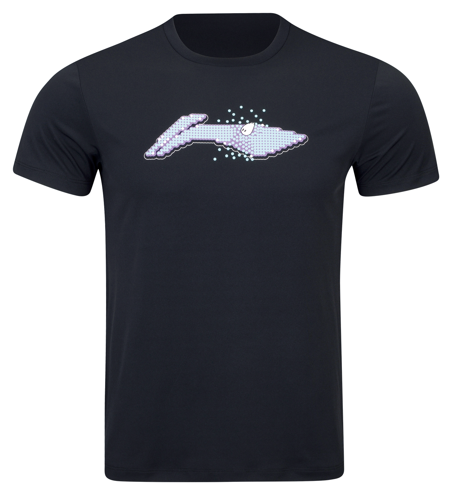 Sport ''Logo Pixel'' T-Shirt schwarz - AHSW069-1