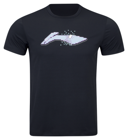 Sport ''Logo Pixel'' T-Shirt schwarz - AHSW069-1