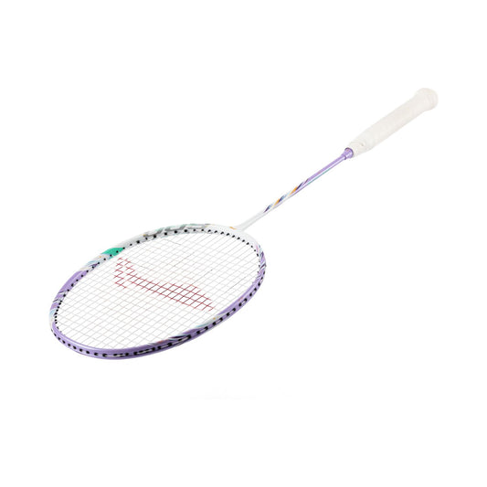 Badmintonschläger BladeX 600 (5U) White - Lilac unbespannt  - AYPV015-5