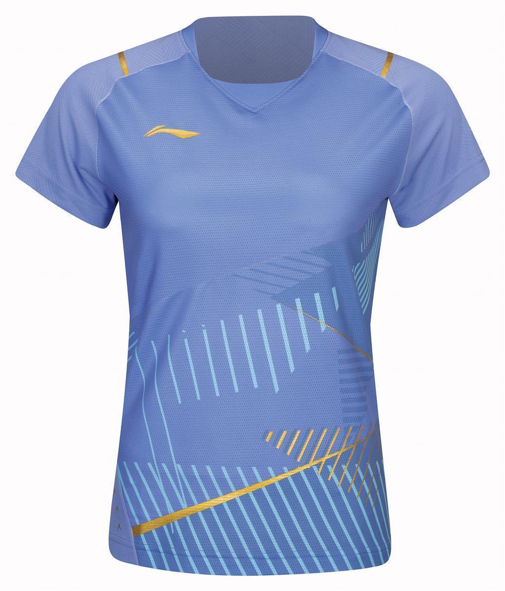Ladies Sports Shirt "International Players" White-Blue - AAYS130-1