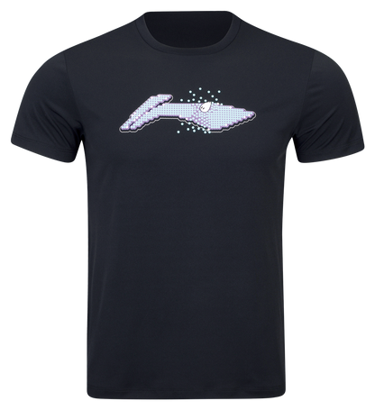 Sport ''Logo Pixel'' T-Shirt schwarz - AHSW069-1
