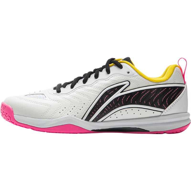 Tischtennis Schuh Hawk Eye 3.0  - weiß/gelb/pink - APPV003-2