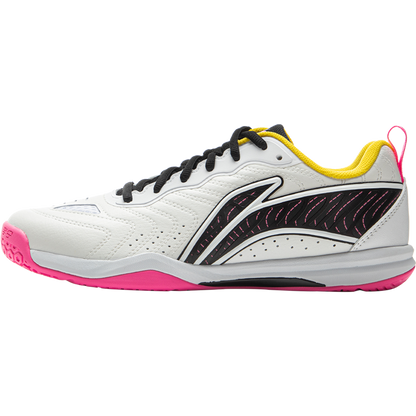 Tischtennis Schuh Hawk Eye 3.0  - weiß/gelb/pink - APPV003-2