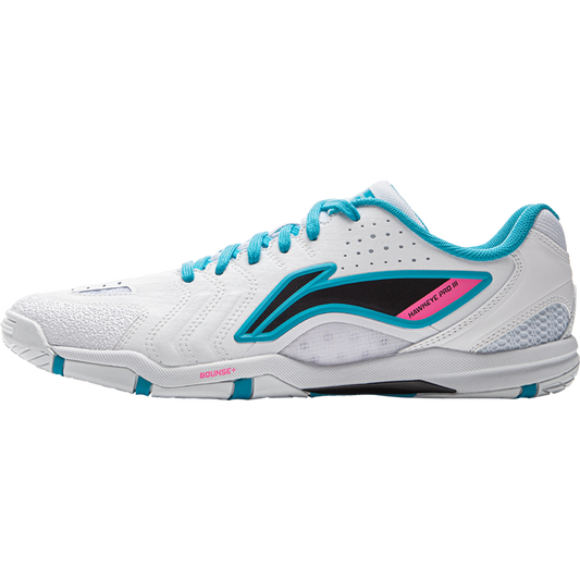 Tischtennis Schuh Hawk Eye 3.0 Pro - weiß/hell-blau - APPV005-2