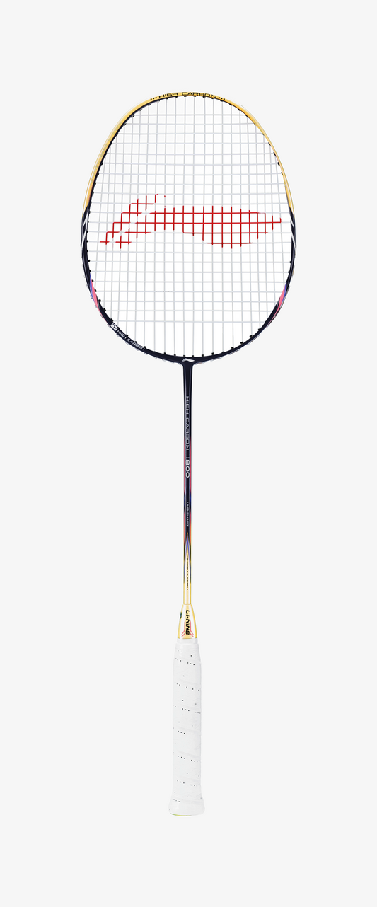 Badmintonschläger High Carbon HC1800 grau-gold bespannt - AYPL112-3