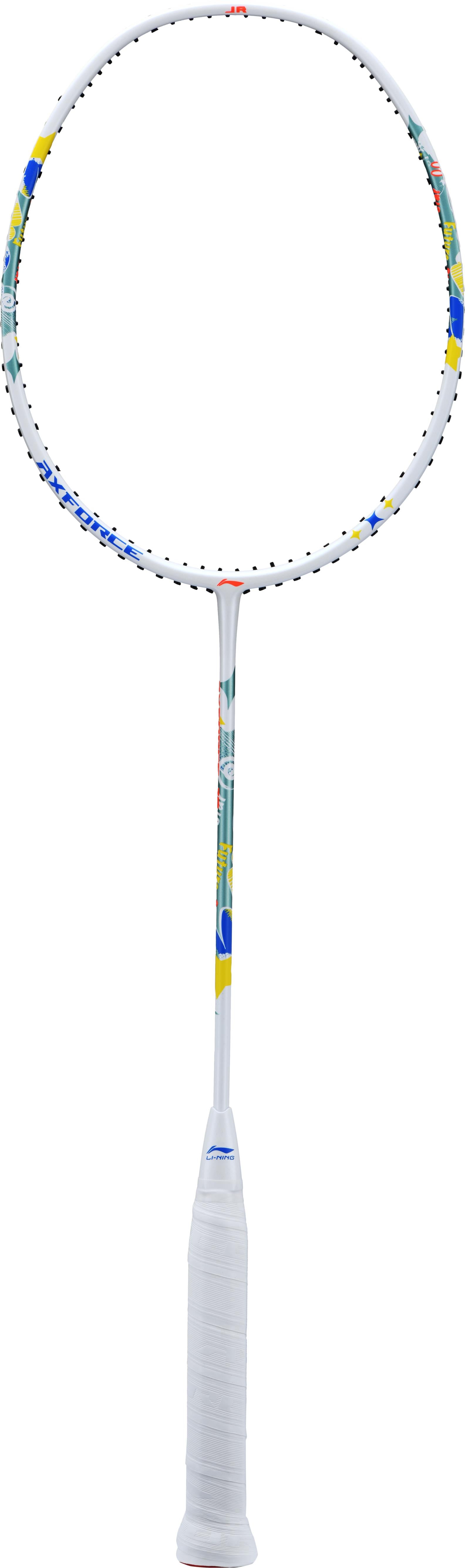 Badmintonschläger AXFORCE JR bespannt weiß - AYPS087-1/AYPT301-5