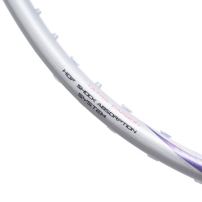 Badmintonschläger BladeX 600 (4U) White - Lilac - unbespannt  - AYPV015-4