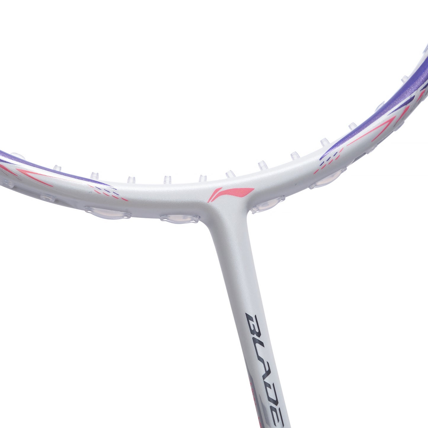 Badmintonschläger BladeX 600 (5U) White - Lilac unbespannt  - AYPV015-5
