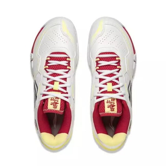 Badmintonschuh "Saga III Light" weiß/rot/gelb -AYTV003-3