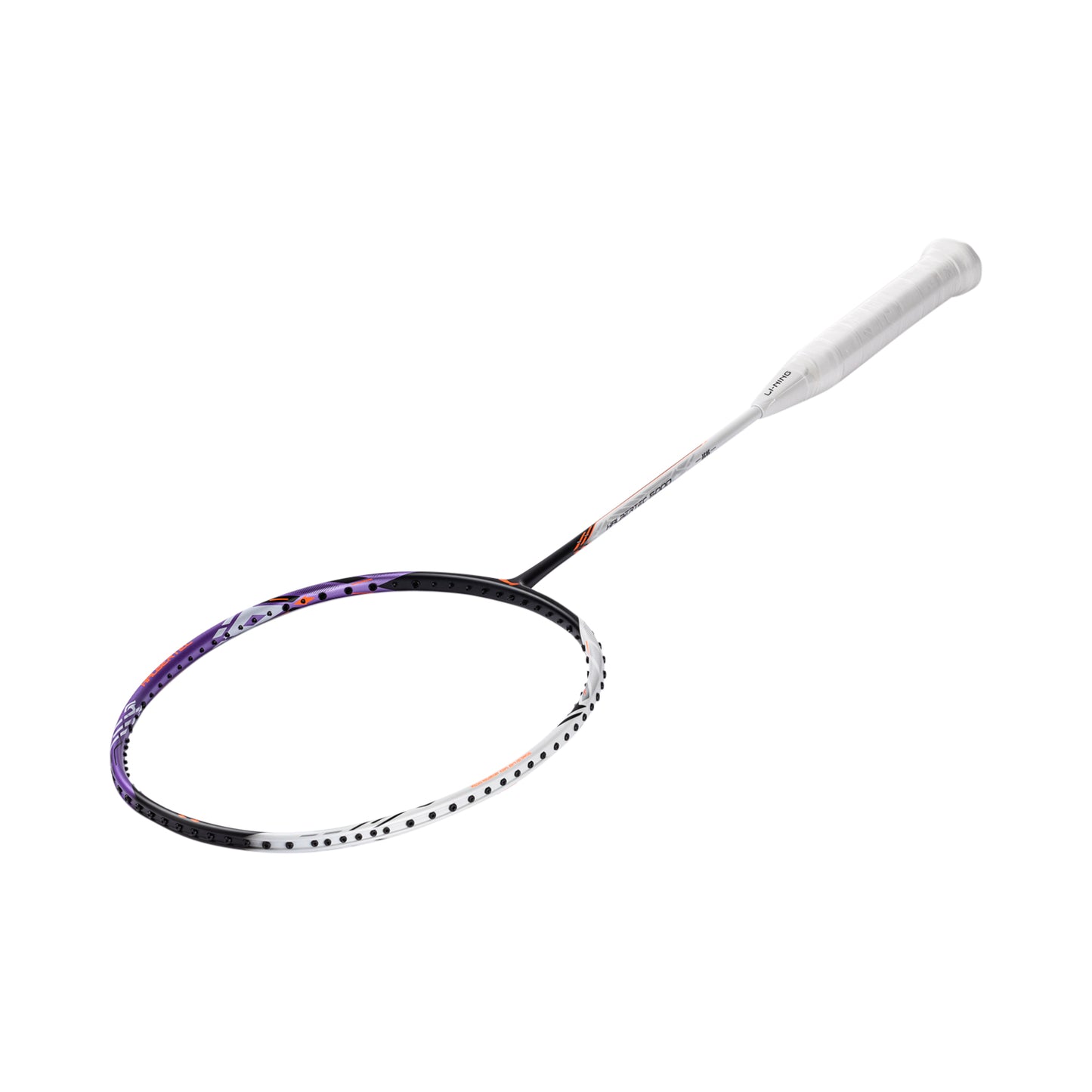 Badmintonschläger HalberTec 1000 (4U) schwarz/lila - bespannt  - AYPV021-40