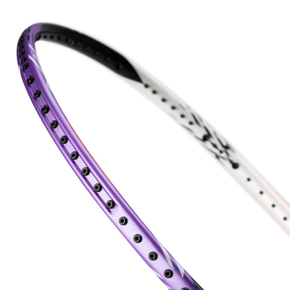 Badmintonschläger HalberTec 1000 (4U) schwarz/lila - bespannt  - AYPV021-40