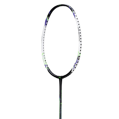 Badmintonschläger HalberTec Motor (5U) schwarz/weiß - unbespannt  - AYPU073-5