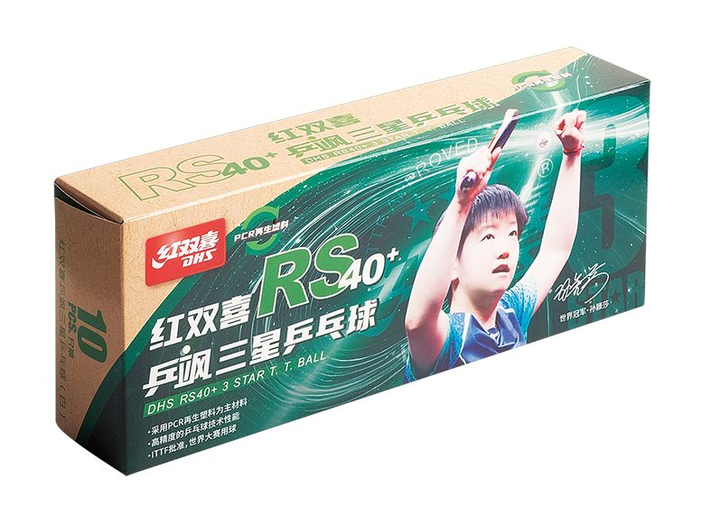 DHS Tischtennisball RS40+ 3-Sterne Weiß (10 Pack) - DXAV003-2